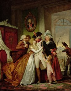 ボランティアの出発 作： Francois Louis Joseph Watteau